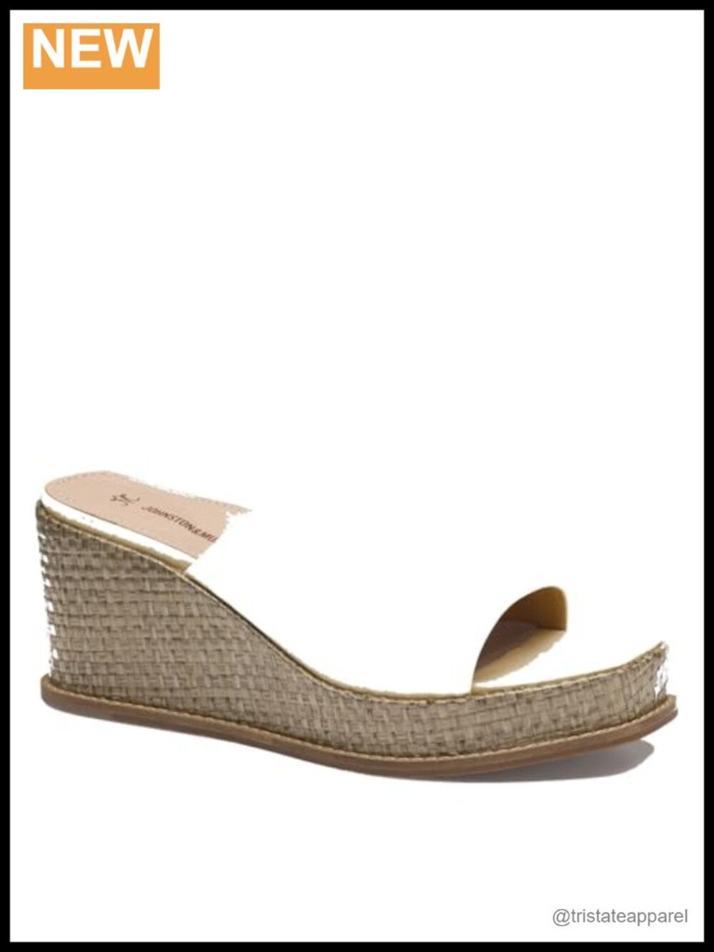 Nappa Leather Slide Wedge Sandals Comfortable 3-Inch Wedge Heel Slip-On